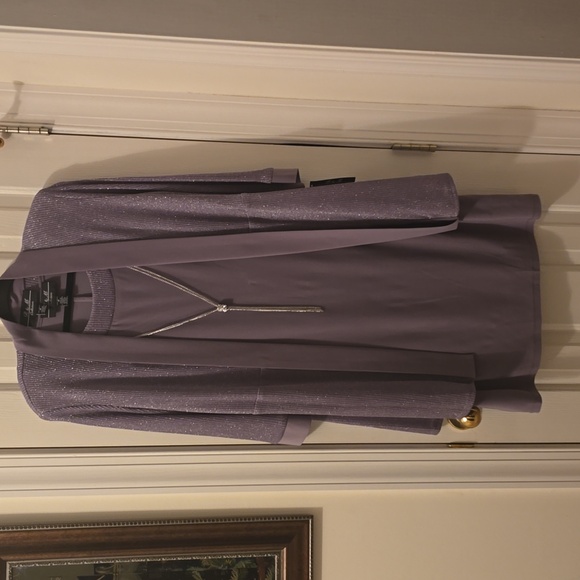 R & M COLLECTION BRAND WOMEN'S TWO PIECE FANCY DRESS AND MATCHING JACKET SIZE 14 - Picture 1 of 17